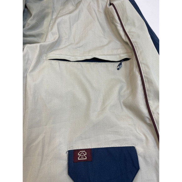 VTG NEWPORT HARBOR Unisex Large Blue Zip Snap Button Lined Windbreaker J… - Picture 9 of 14